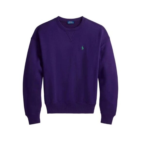 Polo Ralph Lauren Purple Crew Neck Fleece Sweatshirt Size Medium - Picture 3 of 11